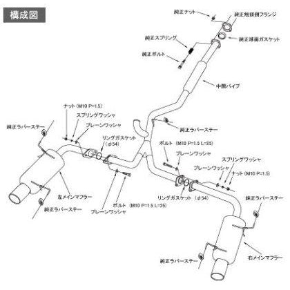 HKS 11 Subaru Impreza WRX/STi Sedan SUS304 ES Premium Exhaust