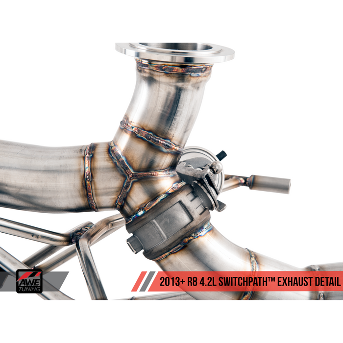 AWE 14-15 Audi R8 S Tronic Adapter Exhaust Kit