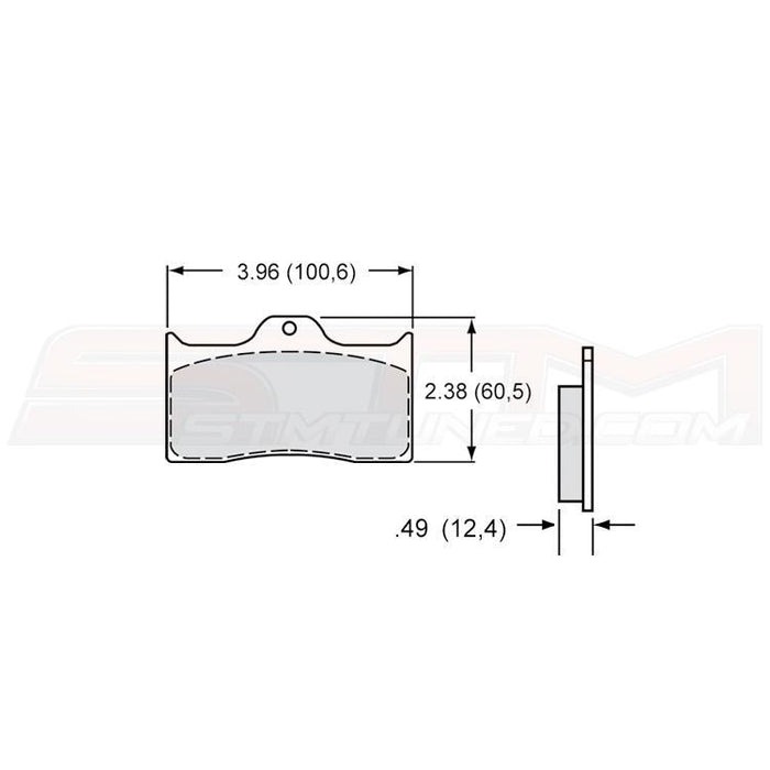 STM Tuned Wilwood Brake Pads BP-10 for Front Drag Brake Kit (150-8850K)