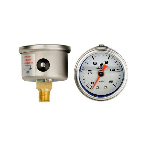 Aeromotive 0-15 psi Fuel Pressure Gauge