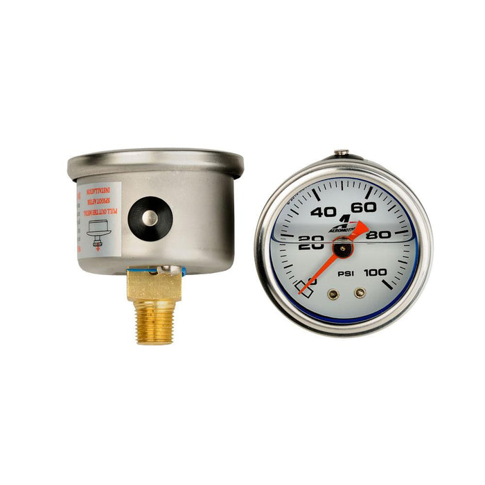 Aeromotive 0-100 psi Fuel Pressure Gauge