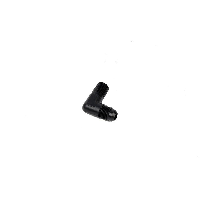Aeromotive 1/4'-MNPT to AN-06 Elbow Fitting, 90 Degrees, Black