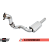 AWE Tuning Audi B9 A4 SwitchPath Exhaust Dual Outlet - Chrome Silver Tips (Includes DP and Remote)