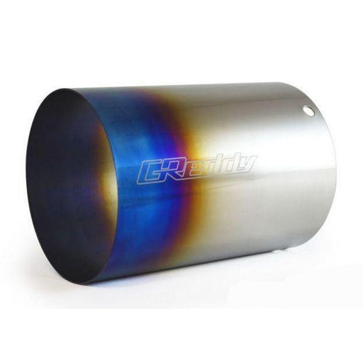 GReddy Burnt Titanium Tip 115mm Diameter 150mm Length (Revolution RS/RS-TI/RS-Race) - 160 Rev RS (L)