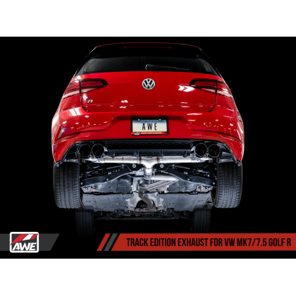 AWE Tuning MK7.5 Golf R Track Edition Exhaust w/Diamond Black Tips 102mm