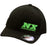 Nitrous Express NX Black Flexfit Cap (L/Xl Lime Green Stitching)