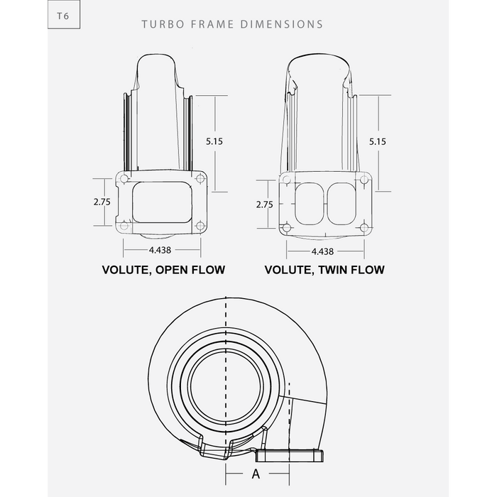 BorgWarner Turbine Housing S500SX SX 1.15 A/R-T6 VOF (110mm)