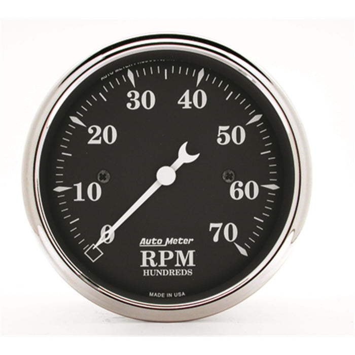 AutoMeter 3-1/8" In-Dash Tachometer, 0-7,000 RPM, Old Tyme Black