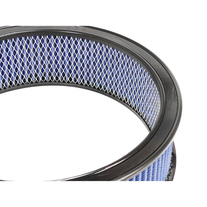 aFe Power Magnum Flow Round Racing Air Filter w/ Pro 5R Media 14 IN OD x 12 IN ID x 4 IN H w/ Expanded Metal