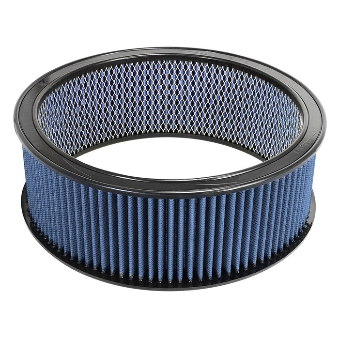 aFe Power Magnum Flow Round Racing Air Filter w/ Pro 5R Media 14 IN OD x 12 IN ID x 5 IN H w/ Expanded Metal