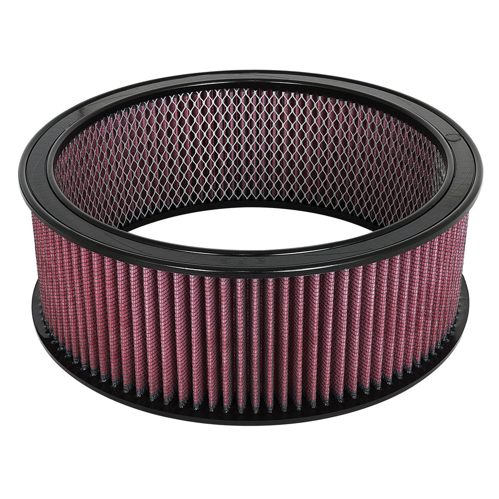 aFe Power Magnum Flow Round Racing Air Filter w/ Pro 5R Media 14 IN OD x 12 IN ID x 5 IN H w/ Expanded Metal