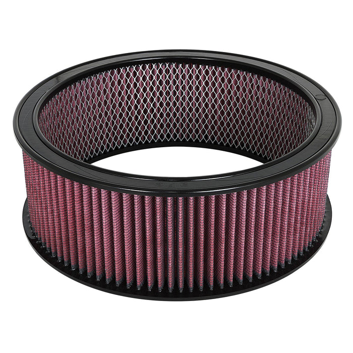 aFe Power Magnum Flow Round Racing Air Filter w/ Pro 5R Media 14 IN OD x 12 IN ID x 5 IN H w/ Expanded Metal
