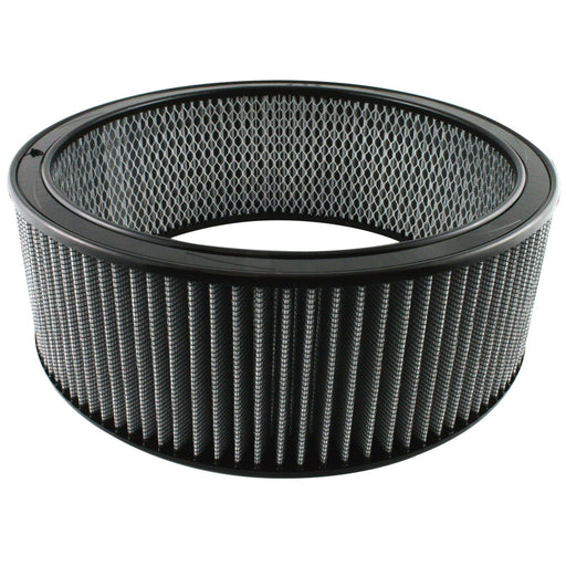 aFe Power Magnum Flow Round Racing Air Filter w/ Pro DRY S Media 14 IN OD x 12 IN ID x 5 IN H w/ Expanded Metal