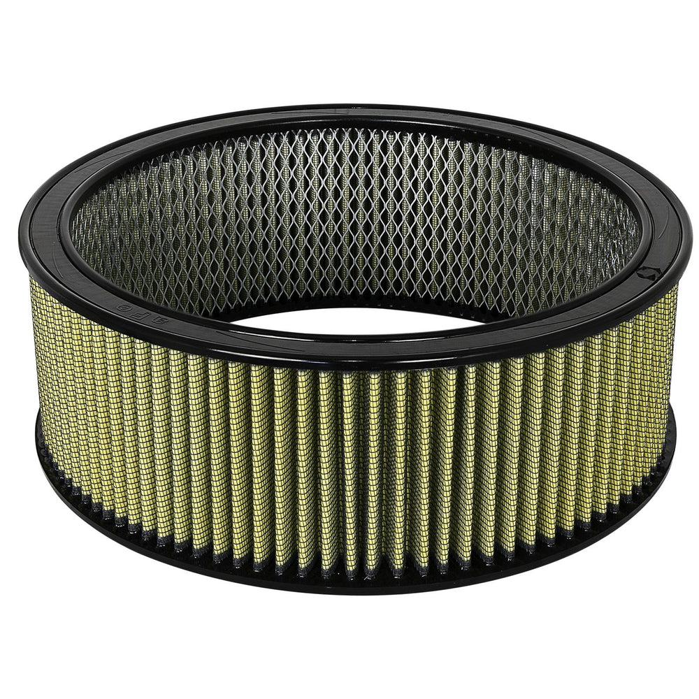 aFe Power Magnum Flow Round Racing Air Filter w/ Pro GUARD 7 Media 14 IN OD x 12 IN ID x 5 IN H w/ Expanded Metal