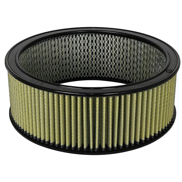 aFe Power Magnum Flow Round Racing Air Filter w/ Pro GUARD 7 Media 14 IN OD x 12 IN ID x 5 IN H w/ Expanded Metal