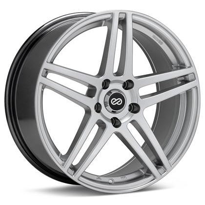 Enkei RSF5 18x8 40mm Offset 5x114.3 Bolt Pattern 72.6mm Bore Dia Hyper Silver Wheel