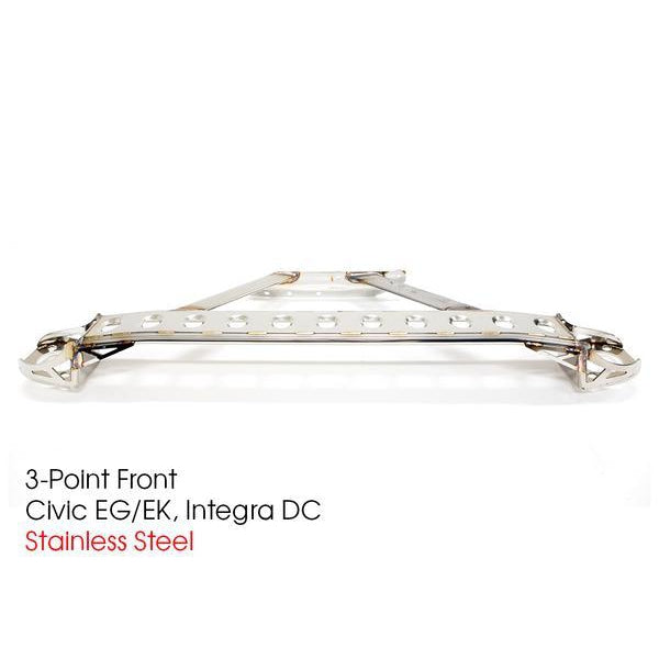 Ultra Racing 3-Point Front Strut Bar – Fits Honda Civic EG/EK/EJ & CR-X
