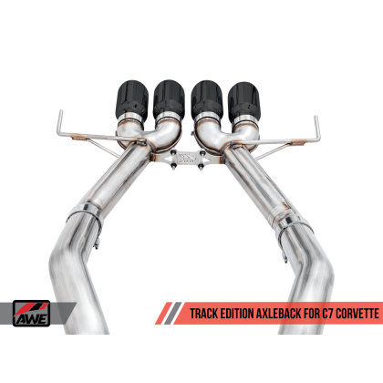 AWE Tuning 14-19 Chevy Corvette C7 Z06/ZR1 (w/o AFM) Track Edition Axle-Back Exhaust w/Black Tips