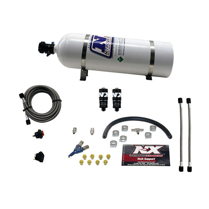 Nitrous Express Hitman EFI Single Nozzle Piranha Nitrous Kit (35-75HP)