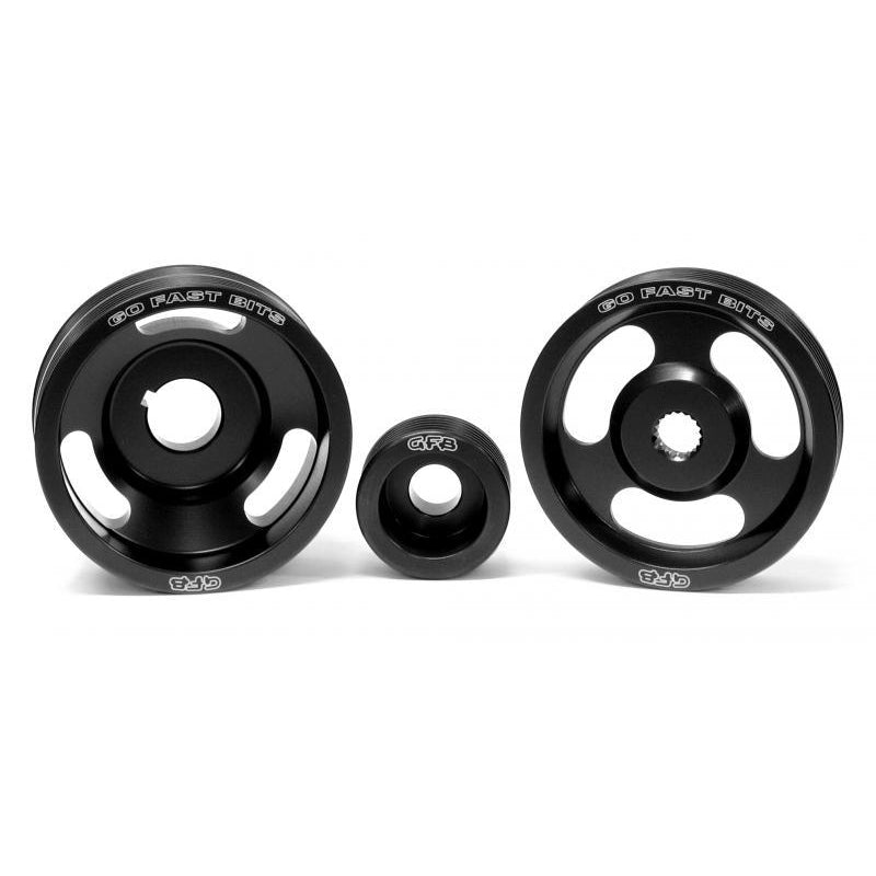 GFB 3-Piece Underdrive Pulley Kit - WRX/STi MY99-00, Forester GT MY01-02)-Pulleys-Speed Science