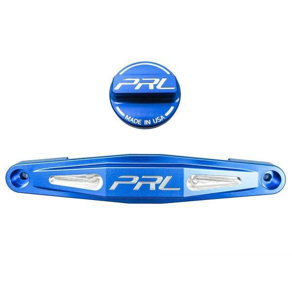 PRL Motorsports Billet Battery Tie Down for Honda Battery Group Size 51R & Oil Cap Combo - V2