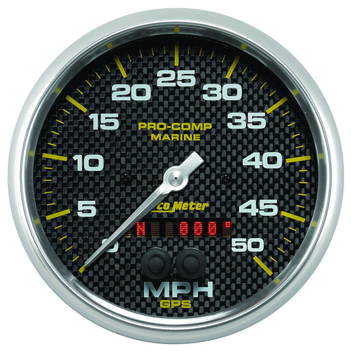 AutoMeter 5" GPS Speedometer, 0-50 MPH, Marine Carbon Fiber