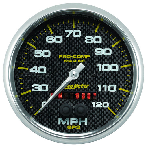 AutoMeter 5" GPS Speedometer, 0-120mph, Marine Carbon Fiber