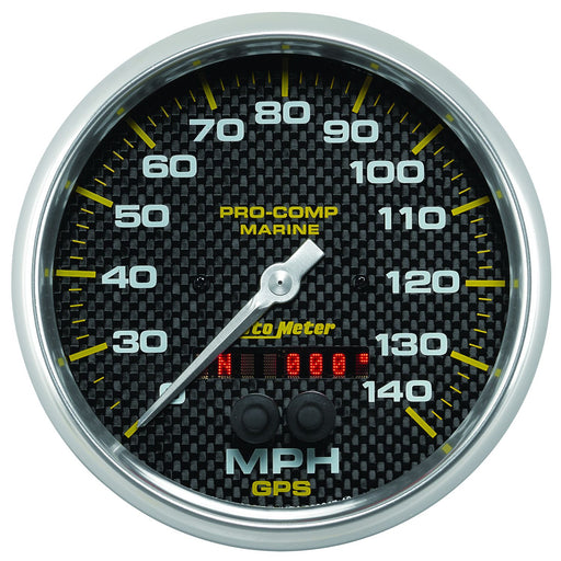 AutoMeter 5" GPS Speedometer, 0-140mph, Marine Carbon Fiber