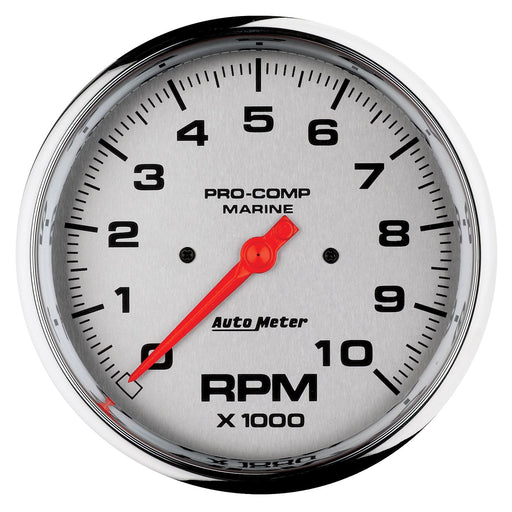 AutoMeter 5" In-Dash Tachometer, 0-10,000 RPM, Marine Chrome