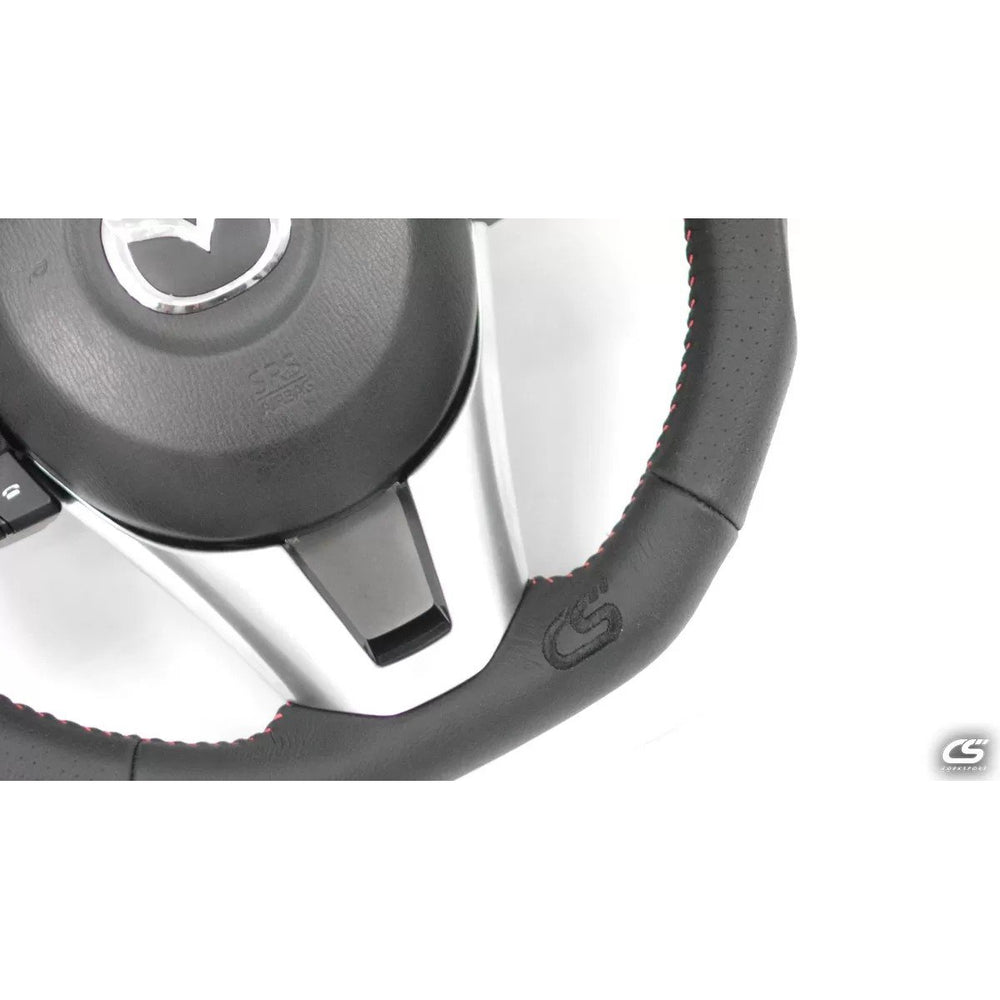 CorkSport 2014-16 Mazda3, 2013-16 CX-5, 2016-2017 CX-3 Leather/Alcantara Steering Wheel