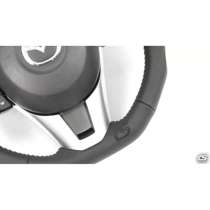 CorkSport 2014-16 Mazda3, 2013-16 CX-5, 2016-2017 CX-3 Leather/Alcantara Steering Wheel