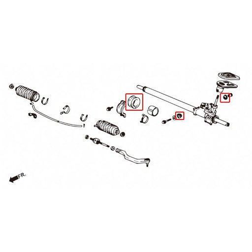 Hard Race Steering Rack Bushes - EG/DC-Steering Rack Bushes-Speed Science