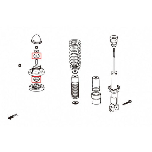 Hard Race Strut Mount Bushes - EF/DA/EG/EK/DC-Shock Bushes-Speed Science