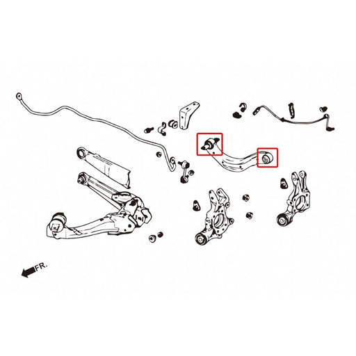 Hard Race Rear Upper Control Arm Bushes - FD-Control Arm Bushes-Speed Science