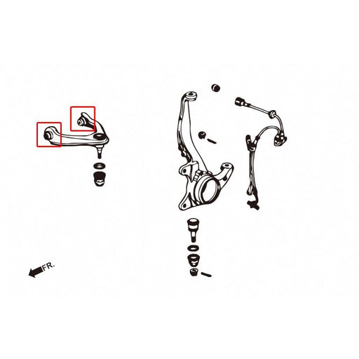 Hard Race Front Upper Control Arm Bushes - EK-Control Arm Bushes-Speed Science