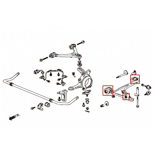 Hard Race Front LCA Bushes - S2000-Control Arm Bushes-Speed Science