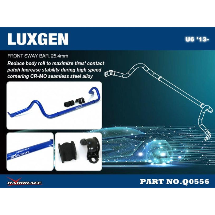 Hardrace Front Sway Bar 25.4Mm Luxgen, U6, 13-