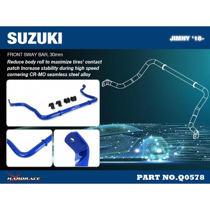 Hardrace Front Sway Bar 30Mm Suzuki, Jimny, 18-Present