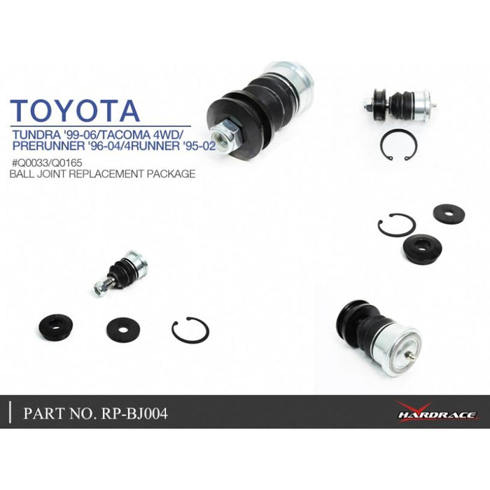 Hardrace Replacement Ball Joint Front Upper Arm #Q0165 Toyota, 4Runner, Tacoma, Tundra, 96-03/Prerunner 96-04, 00-06, N180 199