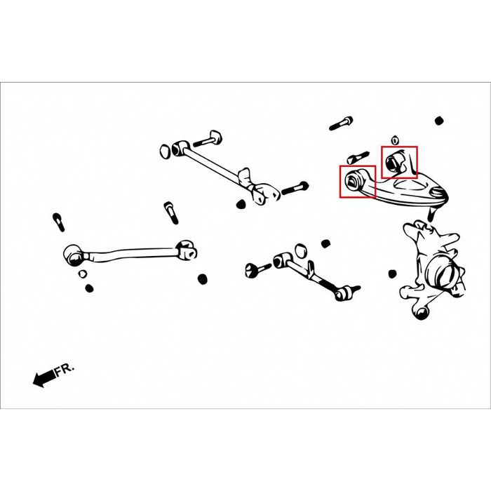 Hardrace Rear Upper Arm Bushing Toyota, Lexus, Century, Ls, 97-16, Xf20 95-00