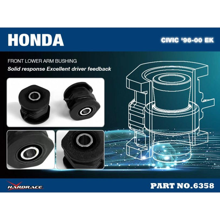 Hardrace Front Lower Arm Compliance Bush Honda, Civic, RD1-RD3 97-01, EK3/4/5/9, EJ6/7/8/9, EM1