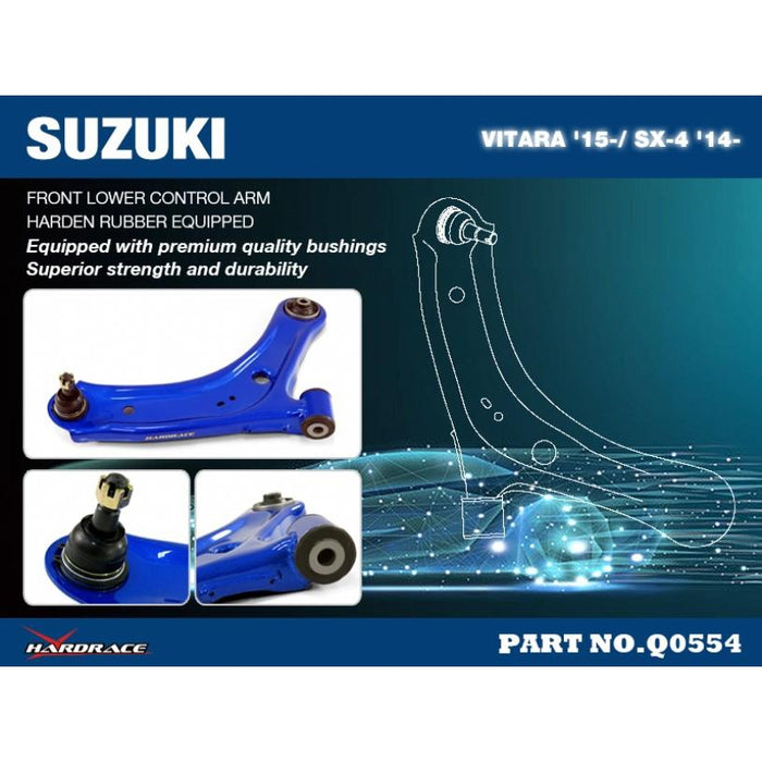 Hardrace Front Lower Control Arm Suzuki, Sx4, Vitara, 16-Present, 14-Present