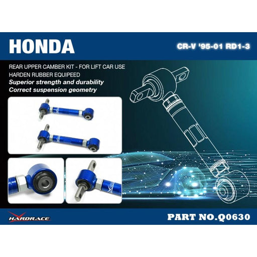 Hardrace Rear Upper Camber Kit Lifted Vehicles Honda, Rd1-Rd3 97-01