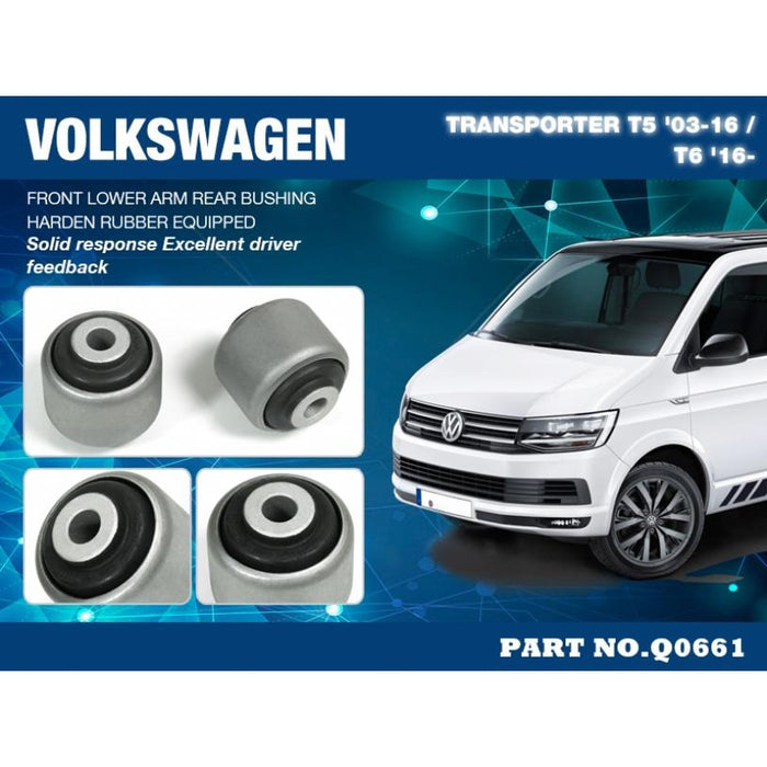 Hardrace Rear Bushing Front Lower Arm Volkswagen, Transporter, T5 03-16, T6 16-Present