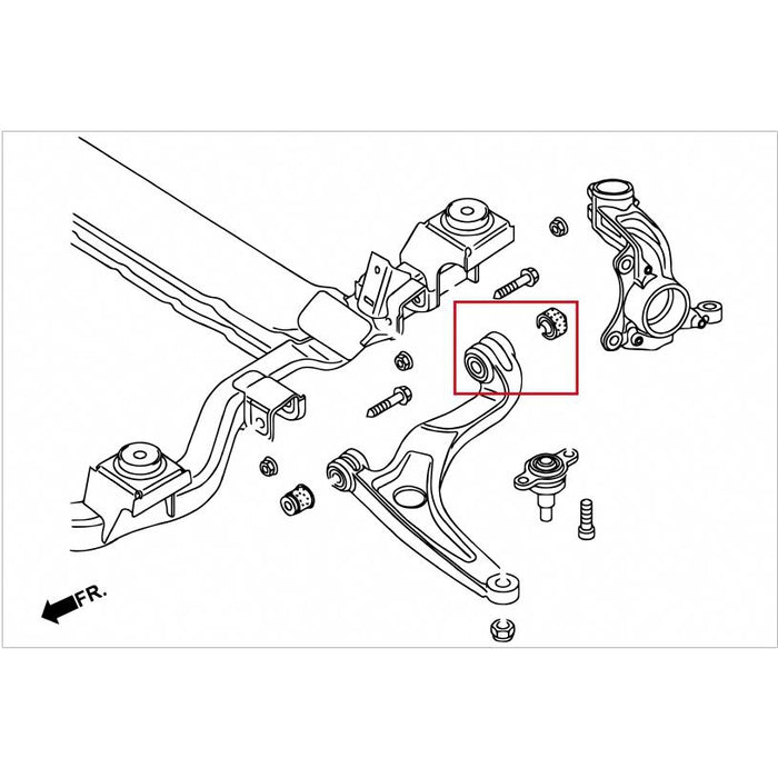 Hardrace Rear Bushing Front Lower Arm Volkswagen, Transporter, T5 03-16, T6 16-Present