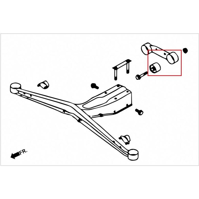 Hardrace Rear Diff Support Member Bushing Subaru, Impreza, Sti Gd/Gg 01-06, Wrx Gd/Gg 01-06