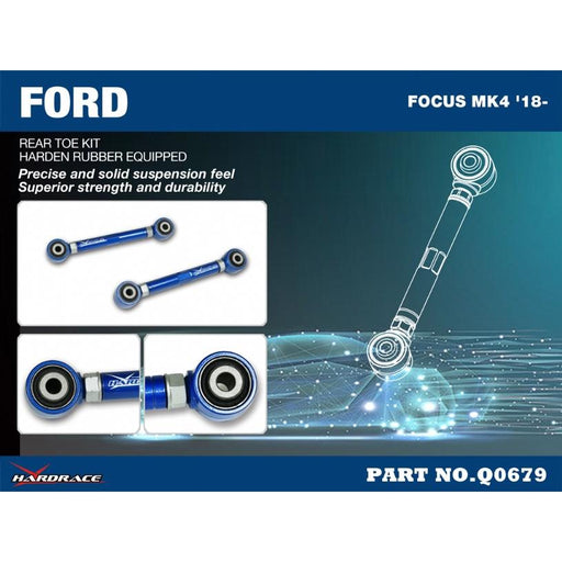 Hardrace Rear Toe Kit Ford Focus '19 Mk4 W/Multi-Link Rear Suspension