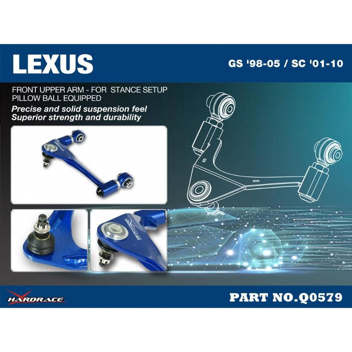 Hardrace Front Upper Arm V2 Lexus Gs '98-05/ Sc '01-10