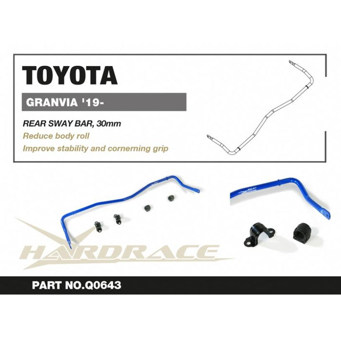 Hardrace Rear Sway Bar Toyota Granvia/Granace 19-