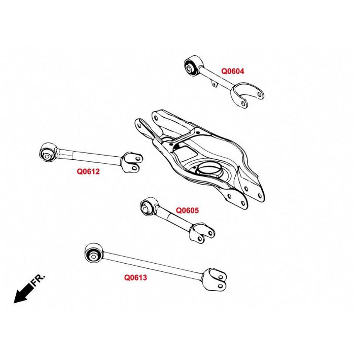 Hardrace Rear Trailing Arm Tesla, Model 3, 17-Present